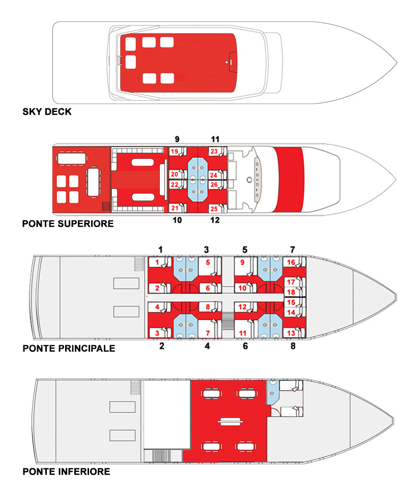 piantina M/y Aldebaran