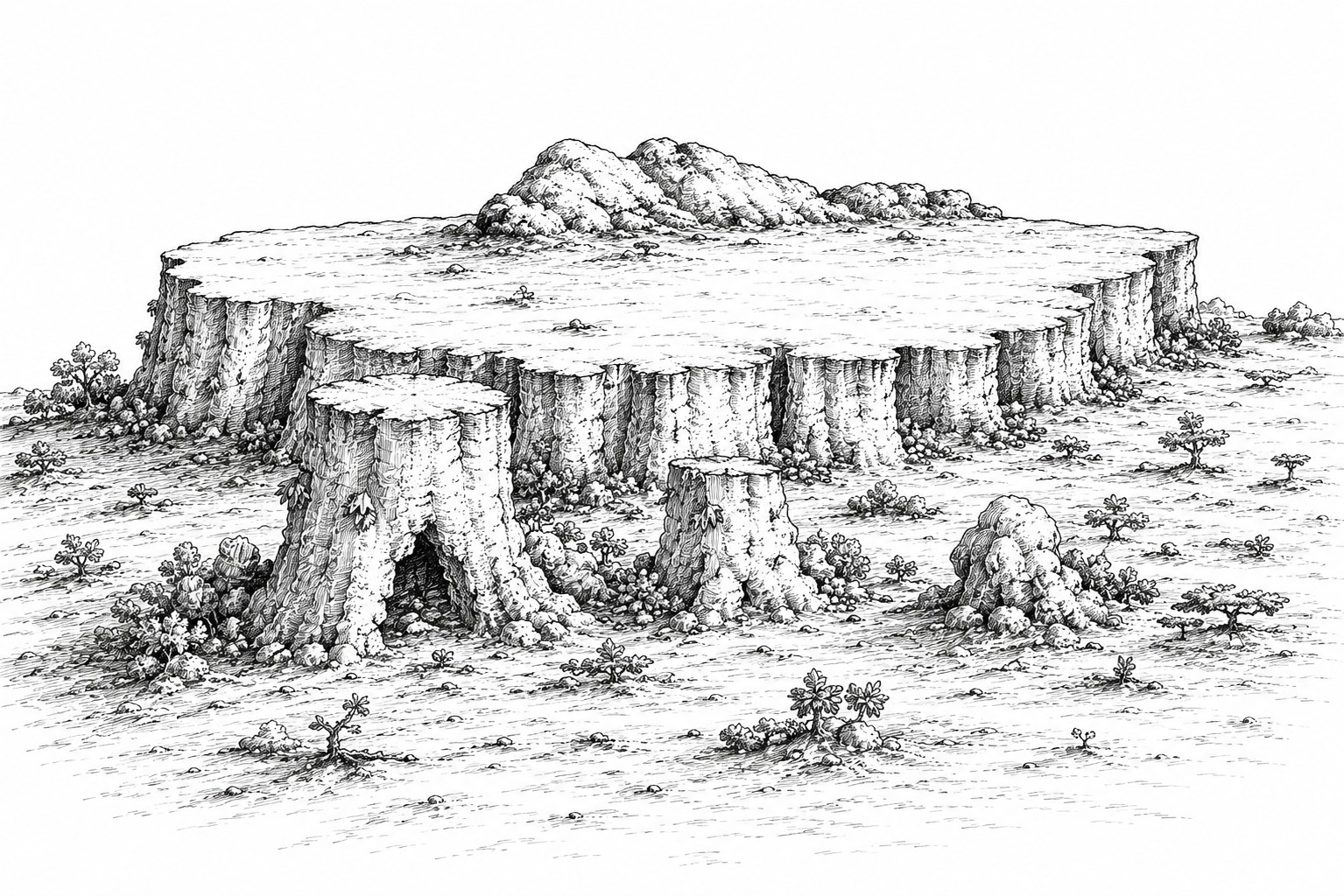 Cartina Erg Abu Ramada sud