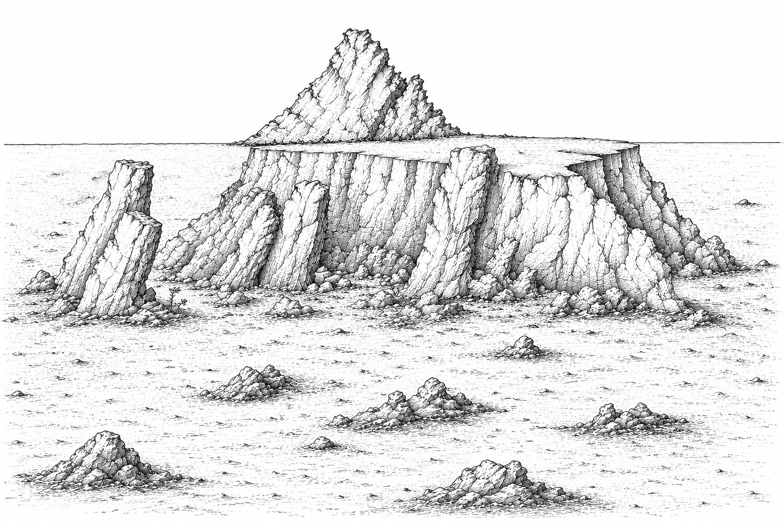 Cartina Quoin Rock isl. sud