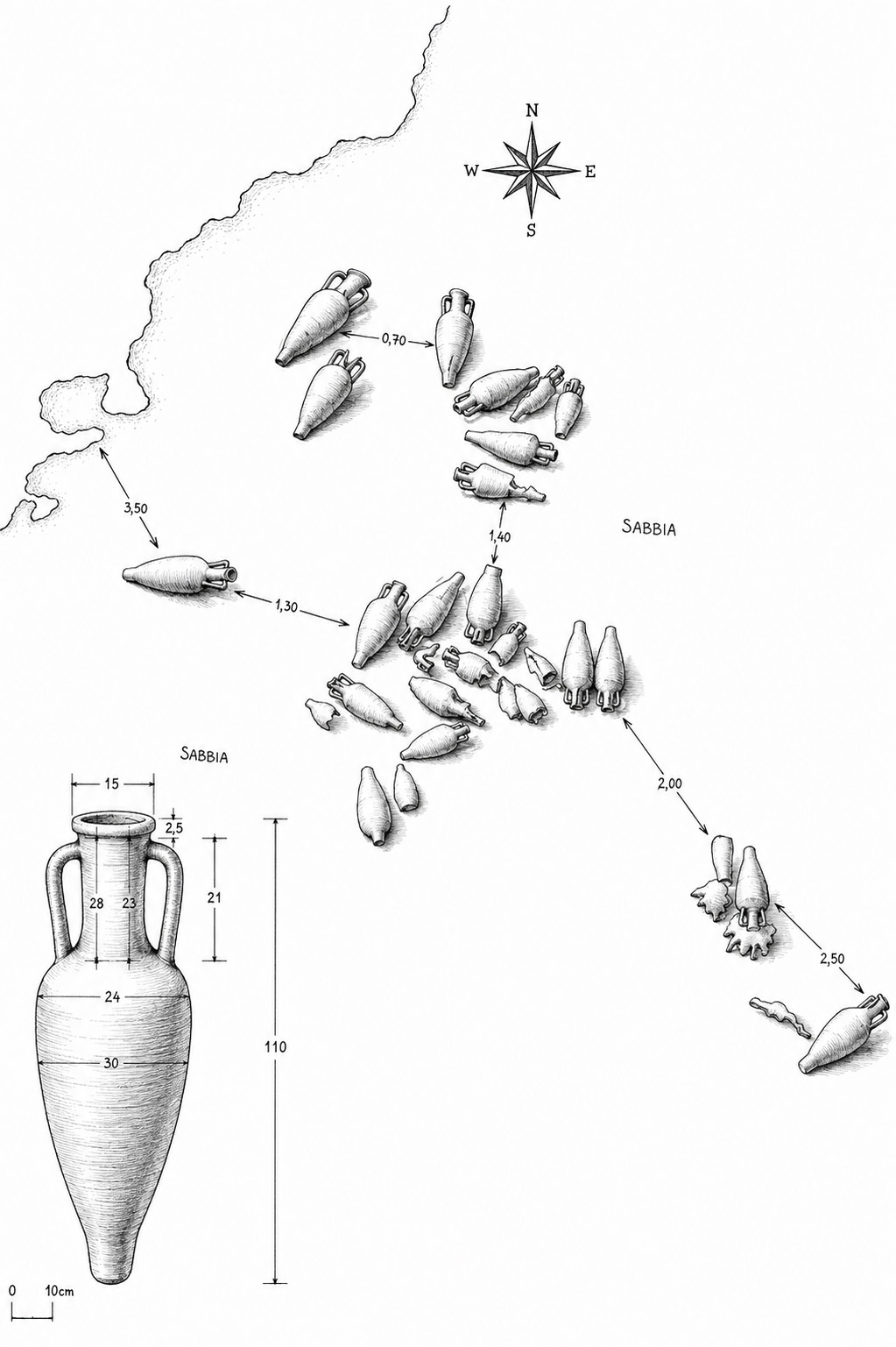 Cartina Anfore Sataya
